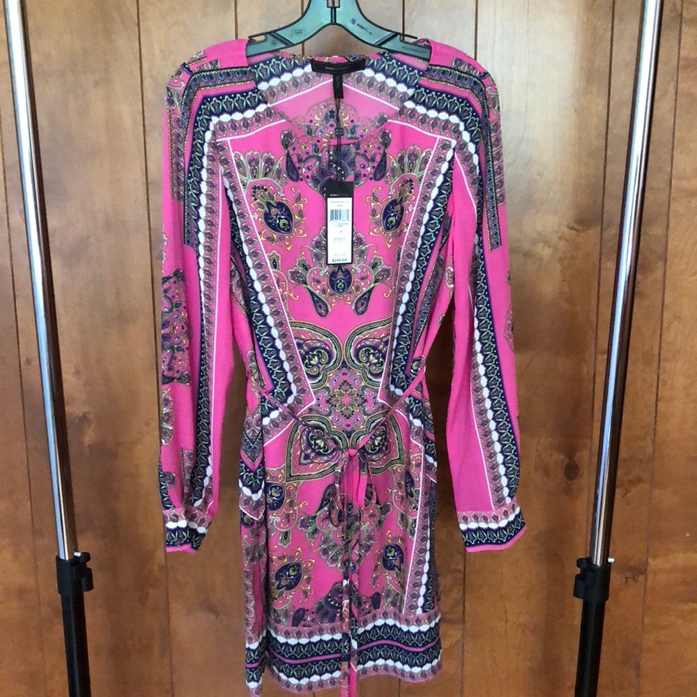 BCBG Print Tunic Dress Size S NWT